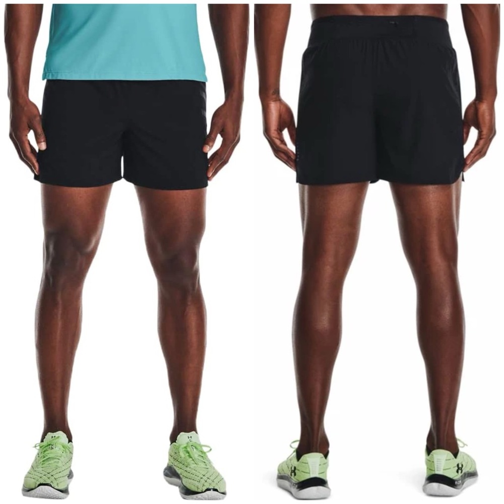 NWT Under Armour Men's Black Shorts SpeedPocket 5" Size 3XL